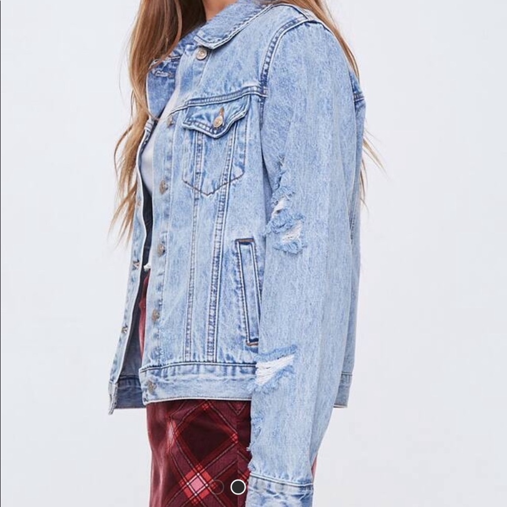 Distressed Denim Jacket - Picture 4 of 9